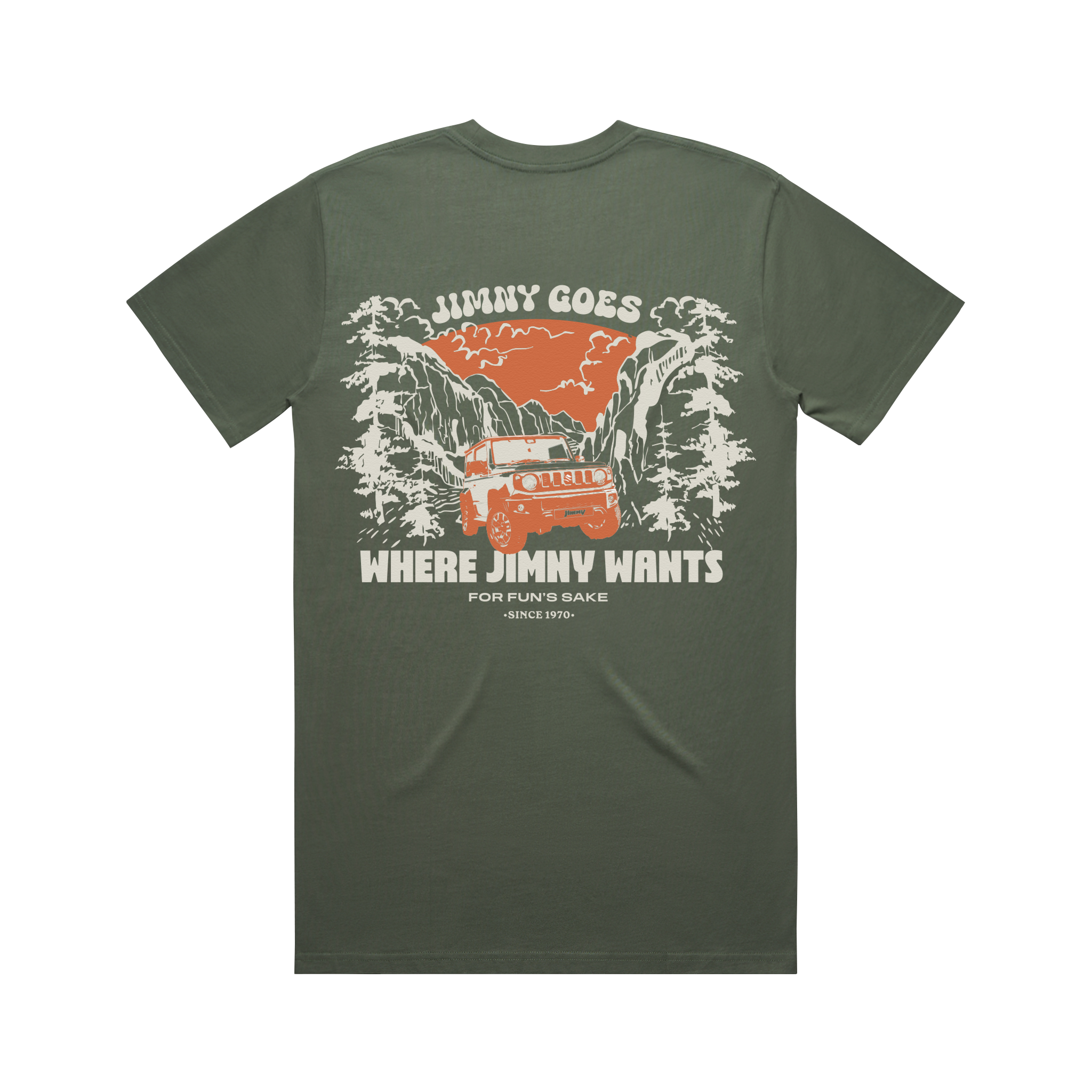 Jimny Goes Where Jimny Wants Tee - Green